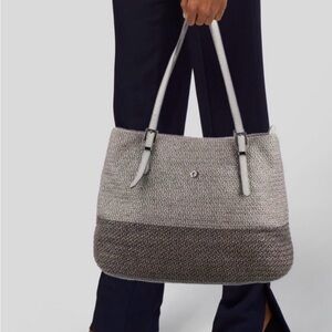 Eric Javits Two-Tone Gray Tote Bag